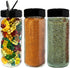 JARMING COLLECTIONS 16oz Glass Spice Shakers with Lids Set of 3 Large