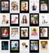 20 Packs Cute Mini Photo Frame Holder, 3 Inches Plastic Colorful Photo Display for Fujifilm Instax, Fridge, Office