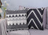 Set of 4 Black and White/Cream Decorative Throw Pillow Covers 18x18 Inch for Couch, Accent Pillows Case for Living Room