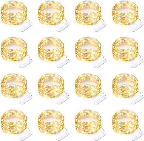 16 Pack 30 Led Fairy Lights Battery Operated String Lights 10 Feet
