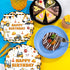 Xjoviative 40PCS Set 20 Construction Happy Birthday Paper Plates and Napkins Party Supplies, Disposable Construction