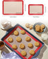 Silicone Baking Mat Set of 5, Nonstick & Reusable Bakeware Mats for Cookies, Macarons, Bread