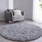 FJZFING Grey Round Rug Ultra-Soft Plush Modern 6x6 Circle Area Rug for Kid's