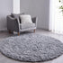 FJZFING Grey Round Rug Ultra-Soft Plush Modern 6x6 Circle Area Rug for Kid's