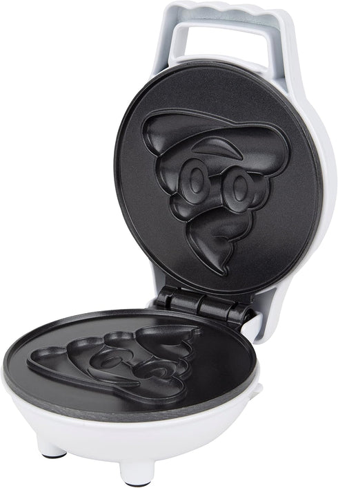 Emoji Poop Mini Waffle Maker - 4" Waffler Iron for Cute Smiley Face Pancakes or Waffles, Electric Non-Stick