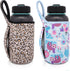 AJLTPA 2Pack Reusable Neoprene Insulator Water bottle Carrier holder Sleeves with Handle for