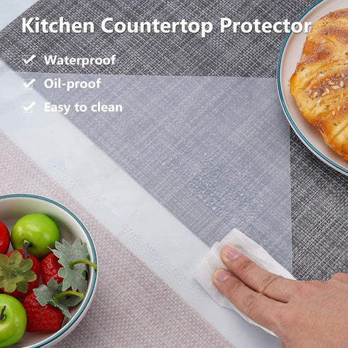 Gartful 2pcs Silicone Mats for Kitchen Counter, Large Heat Resistant Countertop Protector, 25 x 17 inches