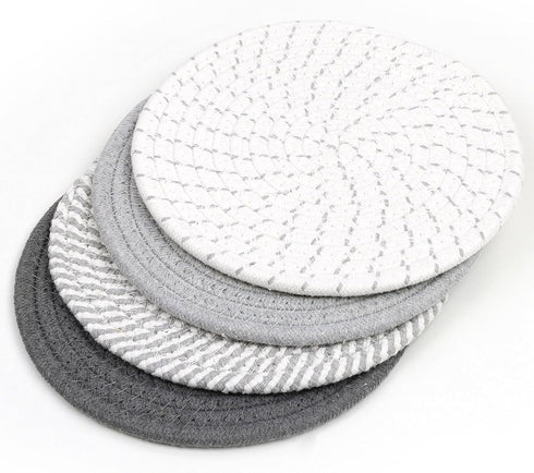 SHACOS 8" Trivets for Hot Dishes, Heat Resistant Large Coaster for Kitchen Countertop, Table Decor, Home Essentials