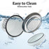 42oz YOKODU Bacon Grease Container with Strainer,Enamel Ceramic Bacon Fat Can for Kitchen Cooking Grease Saver Keeper