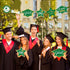 Green and Gold Graduation Decorations Set (24 Pieces) - Class of 2025 Table Decor, Congrats Grad Party Supplies