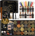 132 Witchcraft Supplies Kit PCS, Wiccan Supplies and Tools, Including Witchcraft Herbs, Spell Candles, Crystals