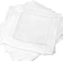 CleverDelights 6" White Cotton Hemstitch Cocktail Napkins - 12 Pack, 100% Cotton