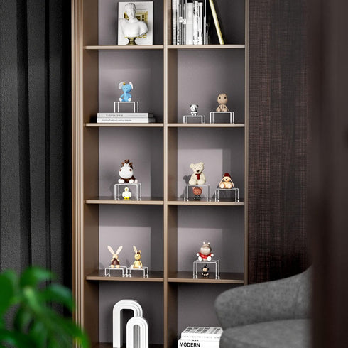 2 Sets,3 -3"x3"x4" NIUBEE Acrylic Display Risers Stand Steps Clear Riser Shelf Showcase for Amiibo Funko POP Figures