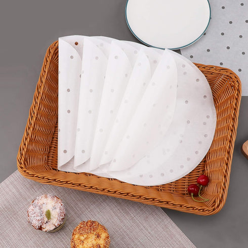Beasea 11 Inch Air Fryer Parchment Paper, 200pcs Disposable Liners for Air Fryer and Steaming Basket