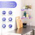 7x7 Inch Set 2, Sezanrpt Corner Shelf Wall Mount of Iridescent Acrylic Corner Floating Shelves, Corner Wall Organizer