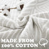 jinchan 100% 50x60 Inches 3-Layer Boho Cotton Blanket Muslin Lightweight Geometric Triangle Striped Pattern Reversible