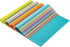 SHACOS Placemats Set of 4 Colorful Woven Vinyl Place Mats for Dining Table, Reversible