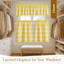 3 Set, 2 26x36 Inch 54x18 Inch, Native Fab Buffalo Check Short Window Curtains, Piece Tier and Valance Tiers