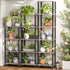 4-Tier BS01BG004 TUTOTAK Bookshelf, Tall Book Shelf, Narrow Bookcase for Small Space, DIY Stackable Bookshelf