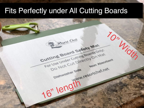 Non-Slip Safety Mat for Kitchen Cutting Boards - Hygienic Non-Absorbent Dishwasher Safe