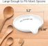 LotFancy 5.2 Inch Ceramic Spoon Rest, Large Holder for Kitchen Counter, Utensil Rest for Spoons, Tongs, Ladles