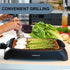 OVENTE Electric Indoor Grill, 13x10 Inch Non-Stick Surface, 1000W Fast Heat, Adjustable Temperature, Dishwasher Safe