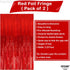 KatchOn XtraLarge Red Streamers - 3.2x8 Feet, Pack of 2 for Wedding and Birthday Decorations