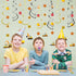 16Pcs Set Construction Theme Party Hanging Decorations Swirl with Trucks, Traffic Cone & Safety Symbols | Party