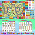3x5 Feet Educational Area Rug Kids Rugs for Playroom with Alphabet Numbers Shapes Animals Learning Carpet for Bedroom