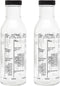 Kolder Salad Dressing Mixer Bottle with 8 Classic Light Recipes, Set of 2