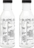 Kolder Salad Dressing Mixer Bottle with 8 Classic Light Recipes, Set of 2