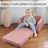 2 1 ZICOTO Comfy Kids Chair for Toddler - Stylish in Lounger Made of Memory Foam Easily Unfolds Into a Soft Baby Couch