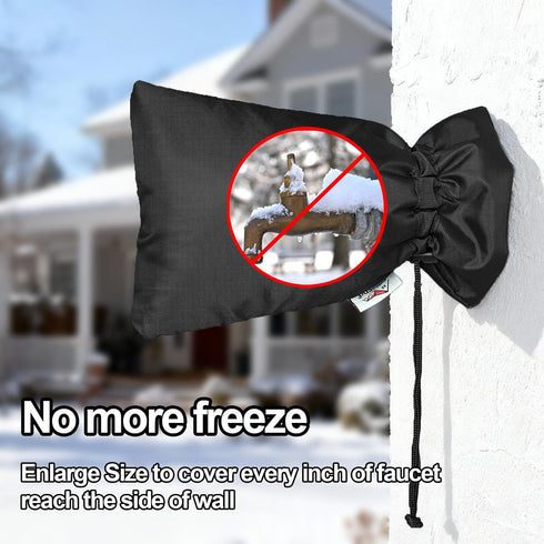 3M 10"H 6.3"W 4 Enlarge Outdoor Faucet Cover for Winter Freeze Protection, Thinsulate, x Hose Bib Covers for Wall Taps