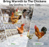 (55" 40" PETSFIT Square Chicken Roosting Perch, Perfect for Backyard Poultry, Chickens Perch for Coop, Easy