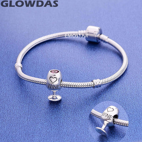 I Love Coffee and Drink Charms, 925 Sterling Silver Coffee Cup, Wine Glass, Ice Cream Cone Beads for European Bracelets