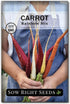 Sow Right Seeds - Rainbow Mix Carrot Seed for Planting - Non-GMO