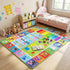 Wiero 3x5 Kids Rug - Feet ABC Rug for Playroom Nursery Educational Area Rugs with Alphabet Numbers Shapes Animals