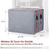 UNUN Window Air Conditioner Covers for Outside , AC Unit Covers Outdoor 25.5W x 17H x 21D Inches