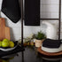 DII 6 Piece Recycled Cotton Kitchen Collection Dishtowel Set, 18x26, Black