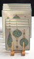 Brown Plate Wood Dish Drying Rack, Kitchen Countertop Plate Drainers, 17" x 4.5" x 4"