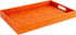 Home Redefined Beautiful Modern Elegant 17.5"x12" Rectangle Orange Faux Leather Decorative Tray