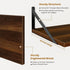 Shelves,16" Wx10 Set 2,Heavy Acovy Deep Floating D Floating Shelves for Wall of Duty Wood Floating Shelf with Metal