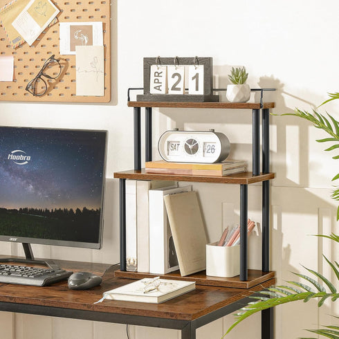 Countertop Countertop, BF02TL01 HOOBRO Kitchen Organizer, Moveable Corner Shelf, Desktop Storage Organizer for Office