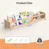 2 Pack 23.6 Inch upsimples Nursery Book Shelves, Floating Bookshelves for Wall, Baby Nursery Decor, Small Solid Wood