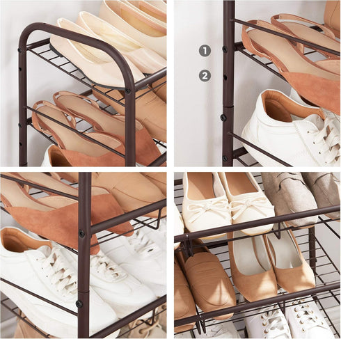3 Closet, 12 SONGMICS Shoe Rack, Tier Shoe Organizer for Holds up to Pairs of Shoes, Shoe Rack for Front Door Entrance