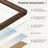 5x7 Set 2, 5x7 4x6, Fun Memories Picture Frame of Natural Solid Walnut Wood Photo Frame with HD Tempered Glass, Modern