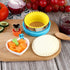 Sandwich Cutter and Sealer, Round Heart Star 3Pcs Shapes Decruster Press Mold + 8pcs Mini Vegetable Cookie Cutters