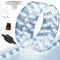 WYZworks 25ft LED Outside Rope Lights, 288 LEDs, Waterproof, Connectable, Cool White Christmas Landscape