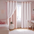 Grommet 52" 84", 2 DWCN Layered Curtains Blackout and Sheer Curtains with Tiebacks Top Window Curtain Panels for Living