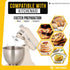 PartsBroz Kitchen Aid Dough Hook Attachment - 4.5 Qt, 5 Qt for KitchenAid Stand Mixer K45DH for Artisan Bread Kneading